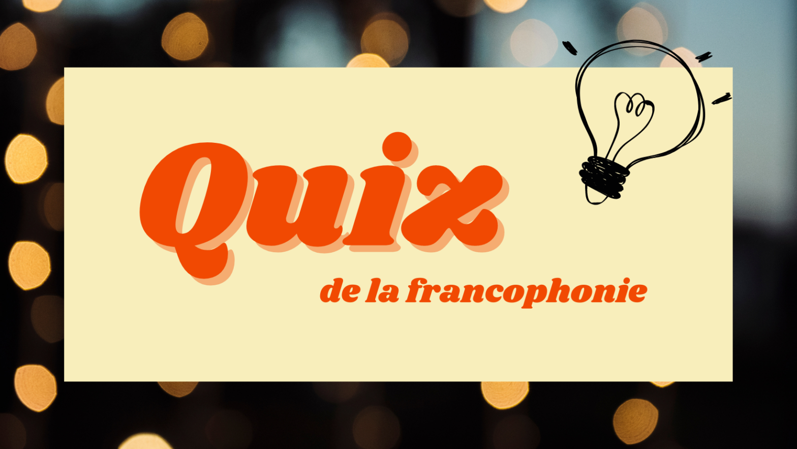 Quiz de la francophonie